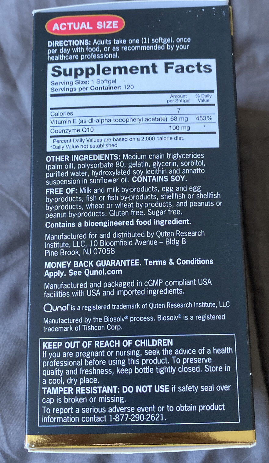 Qunol Ultra CoQ10 100 mg Supplement 3x Better Absorption 120 Exp 08/2026