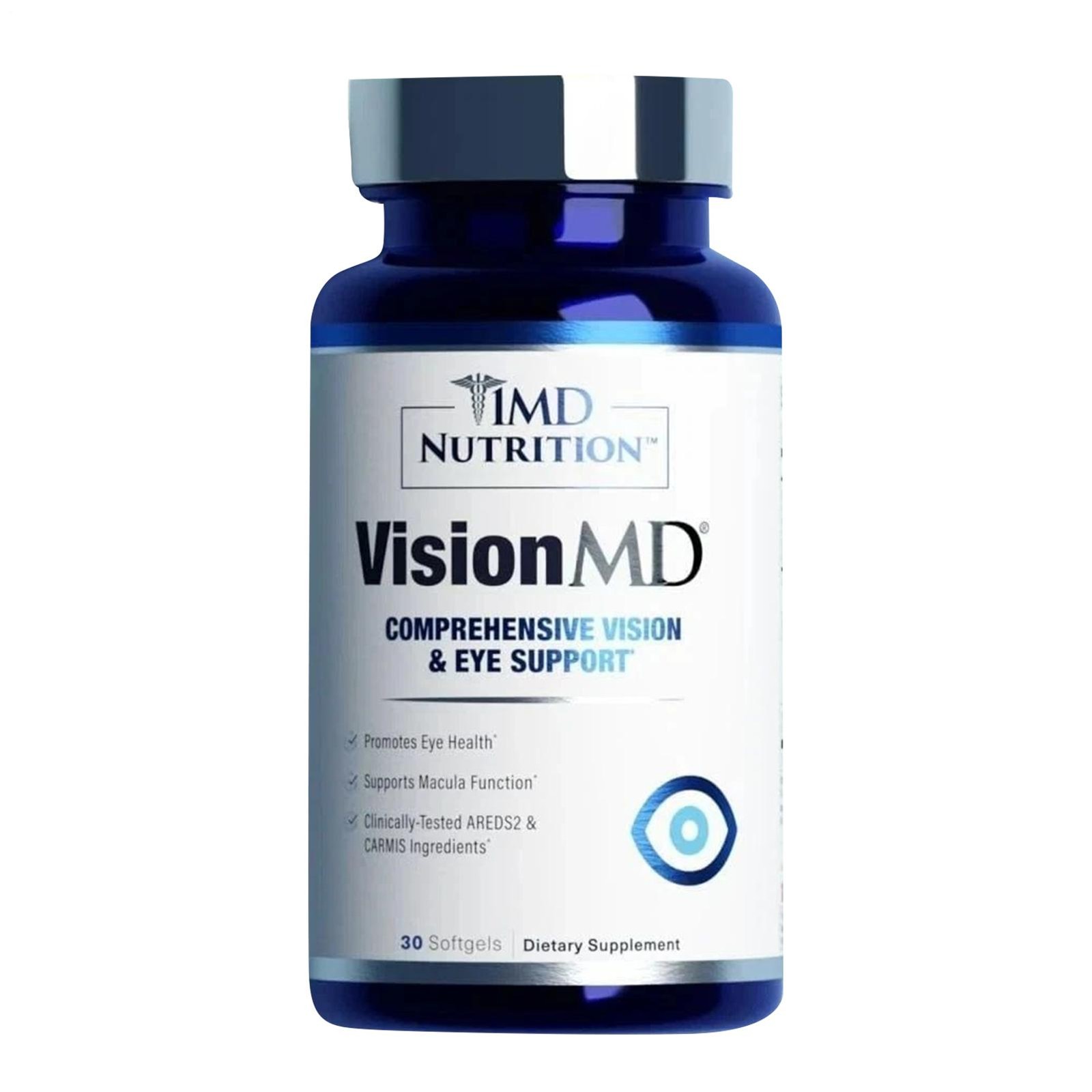 3X 1MD Nutrition Vision MD Eye Vitamin CARMIS – Eye Supplement – 30 Softgels