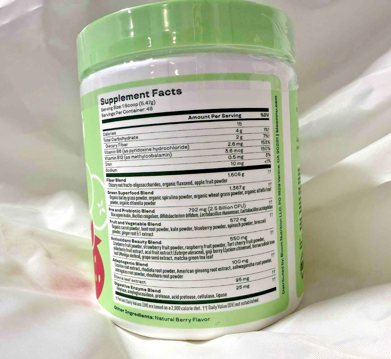 Bloom Berry Greens & Superfoods 48 Servings (9.26 oz) – NEW & Sealed Exp 11/2025