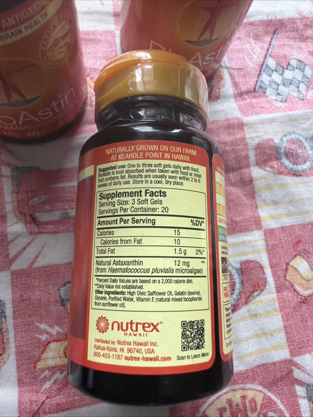 3X BioAstin Hawaiian Astaxanthin 4mg 60 Softgels Ea Exp 01/2028 Rd⬇️
