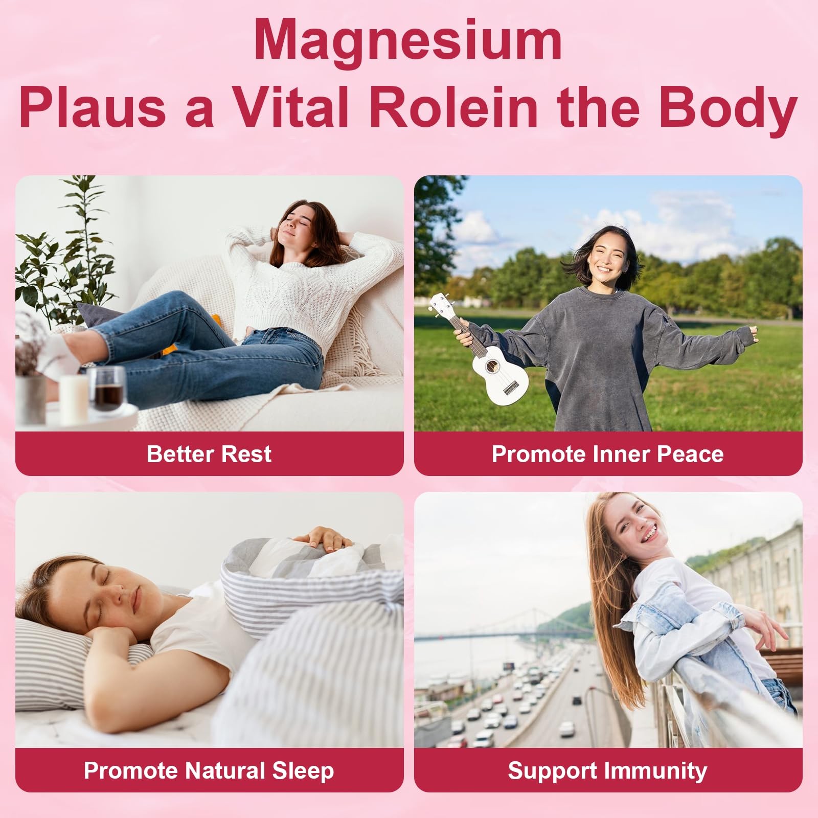 2 Packs Liposomal Magnesium Complex Gummies-as 12 Forms of Magnesium Citrate,…