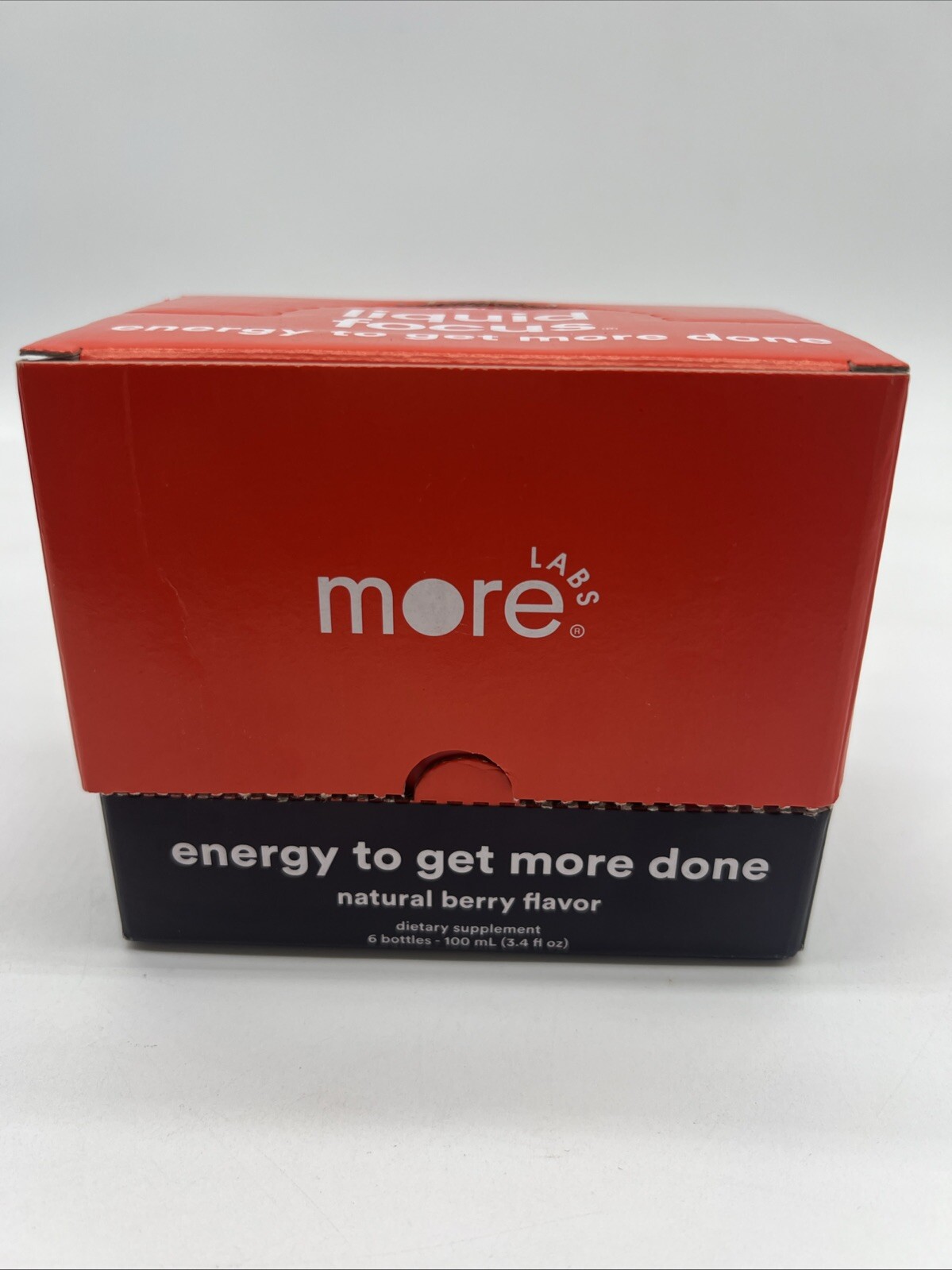 More Labs Liquid Focus Berry Flavored Supplement 3.4 Fl Oz (Pack of 6)
