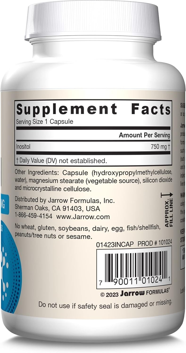 Inositol 750 mg – Ultimate Liver Support & Cellular Health, 100 Veggie Capsules