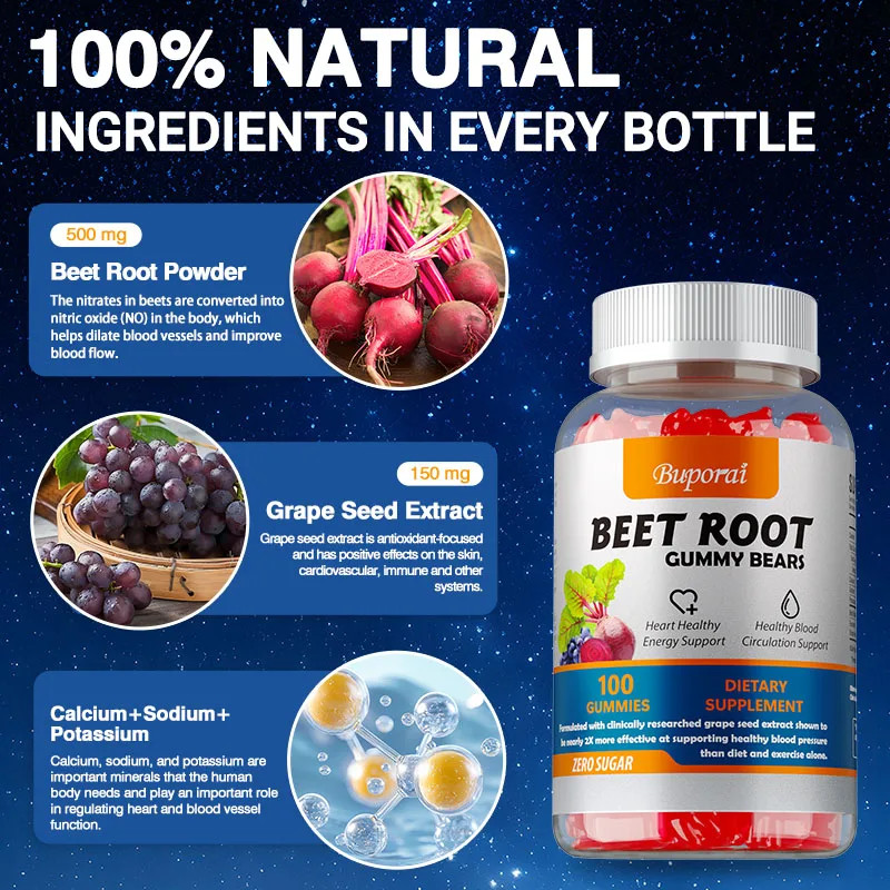 Beet Root 100pcs – Heart Health, Improves Circulation, Maintains Energy Levels