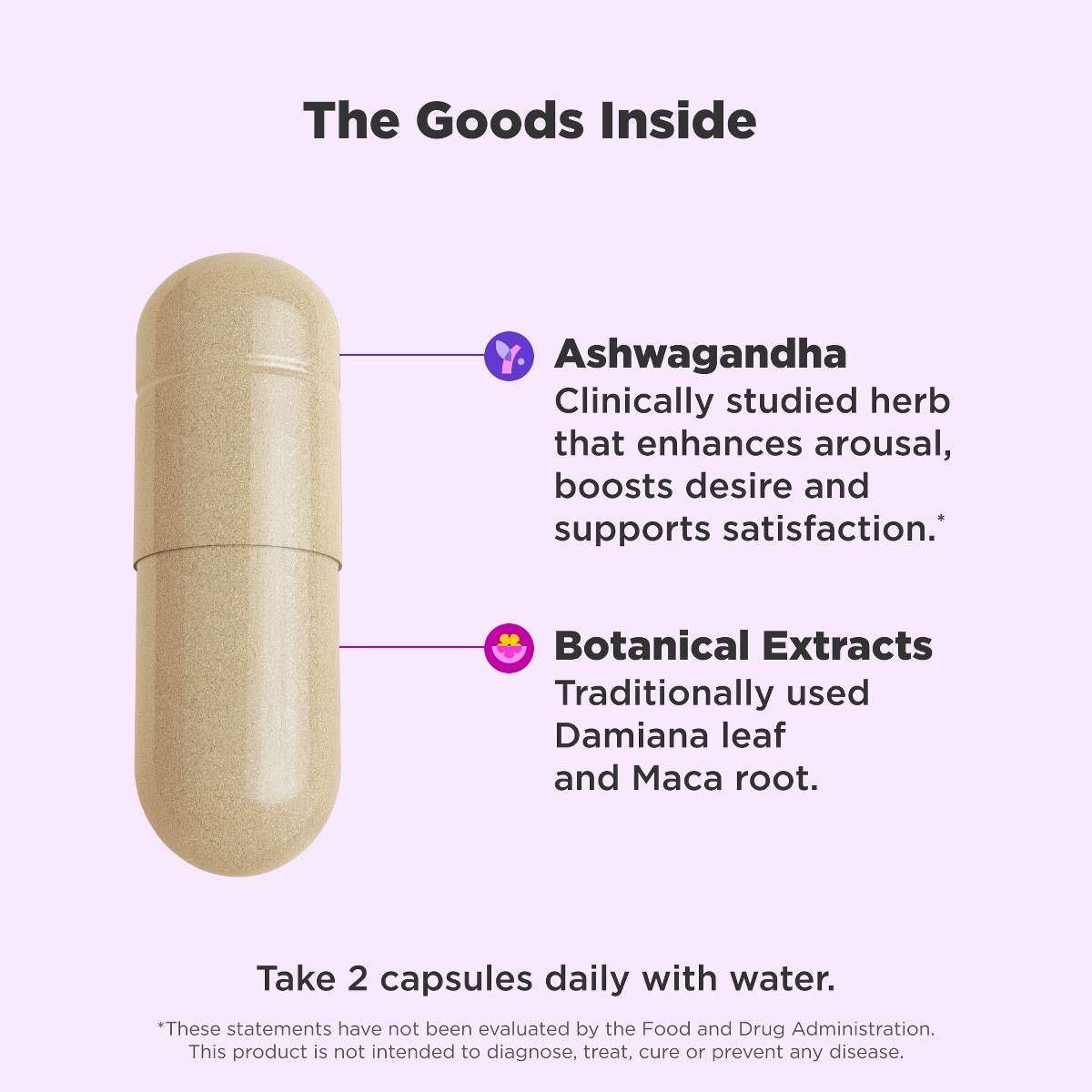 OLLY Lovin’ Libido Supplement Capsules with Ashwagandha, Damiana & Maca – 40ct