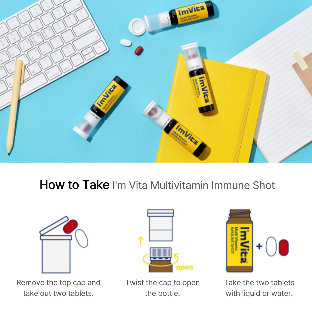 CKD PHARM I’m Vita Multivitamin Immune Shot (Liquid + Tablet + Capsule) x 30ea