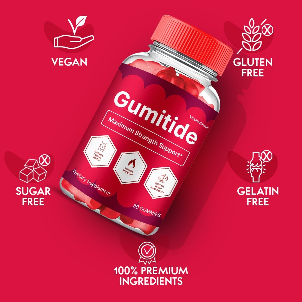Gumitide ACV Gummies, Max Strength , Gumitide All natural Supplement (5 pack)