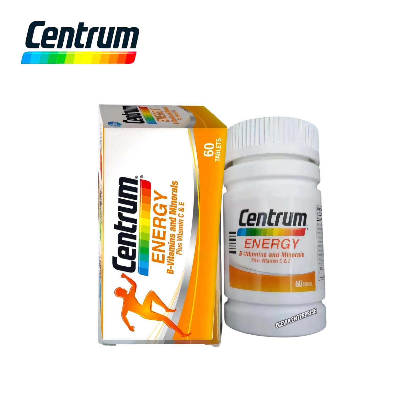 1X60’s New Centrum Energy B-Vitamins & Minerals + Vitamin C & E Daily Supplement