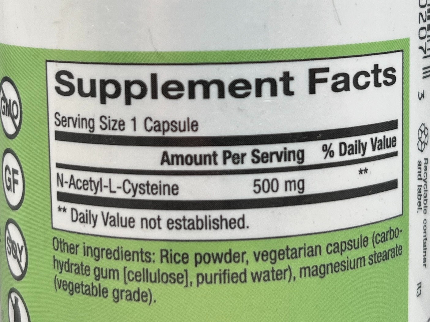 Pharmaca N.A.C Antioxidant 500mg, 90 Vegetarian Capsules – EXP: 12/26