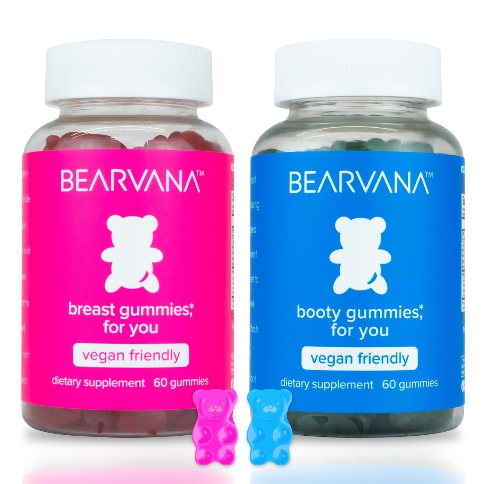 NEW BEARVANA Bum & Chest Support Gummies for Women | Workout Enhancement | Berry