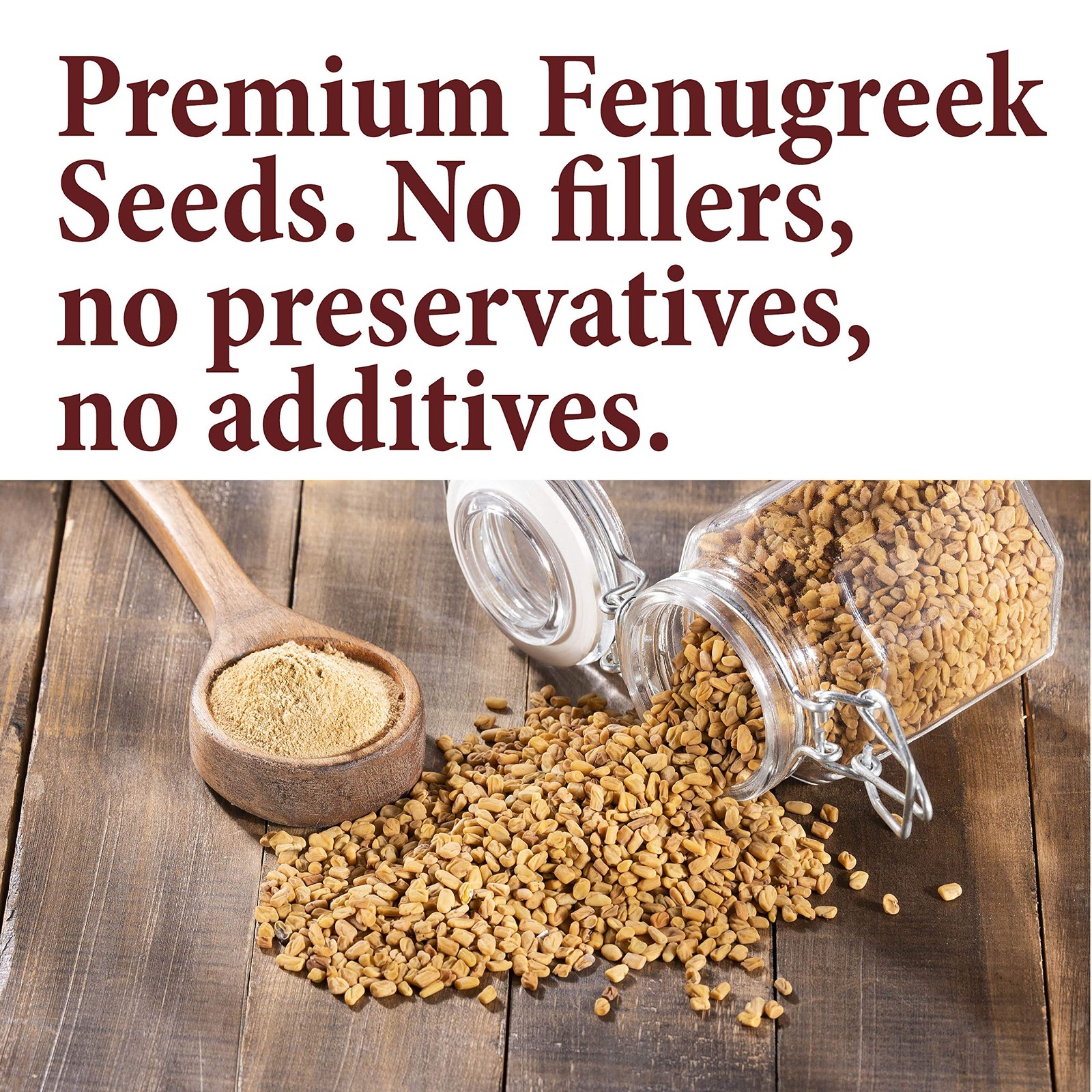 Fenugreek Seeds – Whole (8 oz) great for 8 Ounce (Pack of 1)