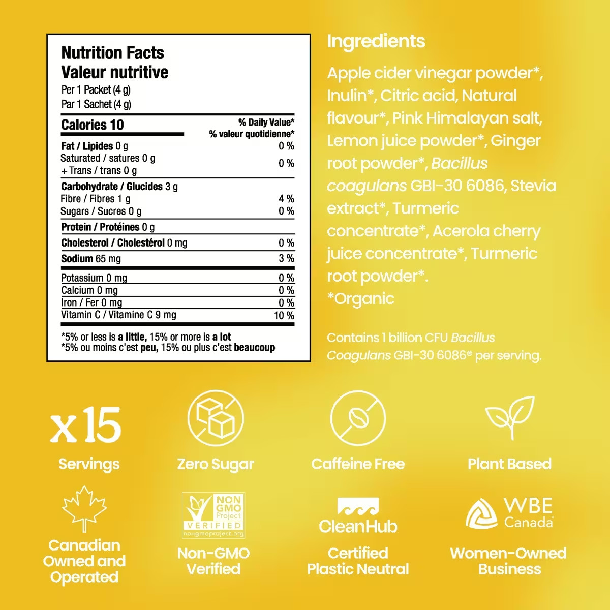 Blume SuperBelly Hydration Powder Lemon Ginger Flavor Gut Build 15x 4g ea NEW