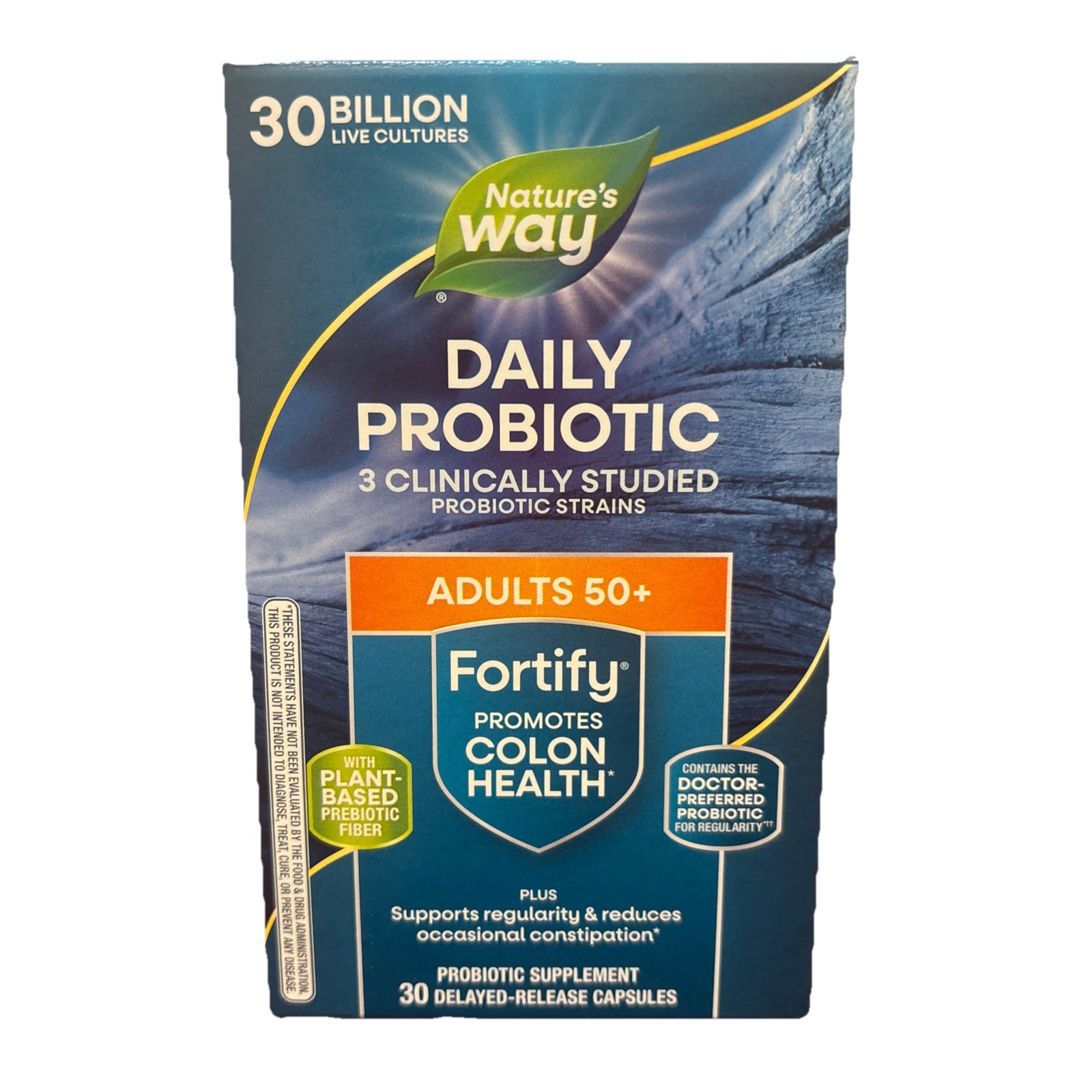 Nature’s Way Fortify Daily Probiotic for Adults 50+ | 30 Capsules | Exp 06/2027