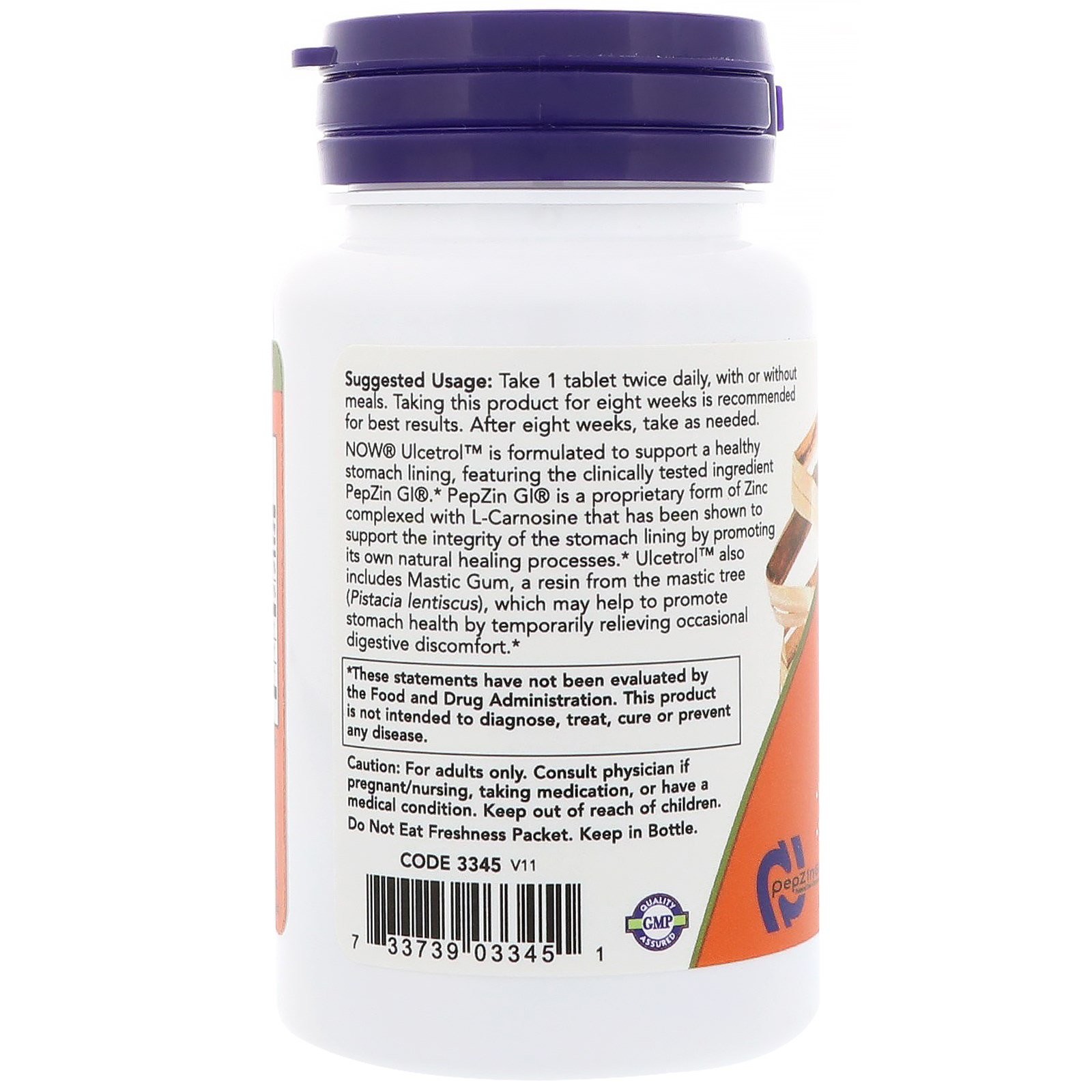 Now Foods Ulcetrol 60 Tablets GMP Quality Assured, Vegan, Vegetarian