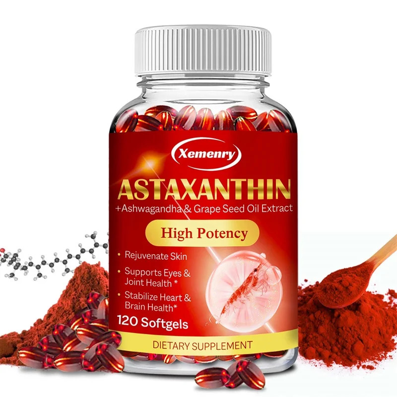 Astaxanthin 120pcs – Cardiovascular Health Metabolism, Support Eye, Joint Health