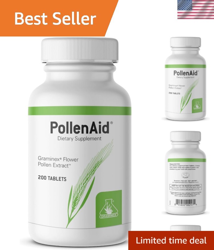 PollenAid Prostate Supplement: All Natural Prostate Support for Bladder Contr…