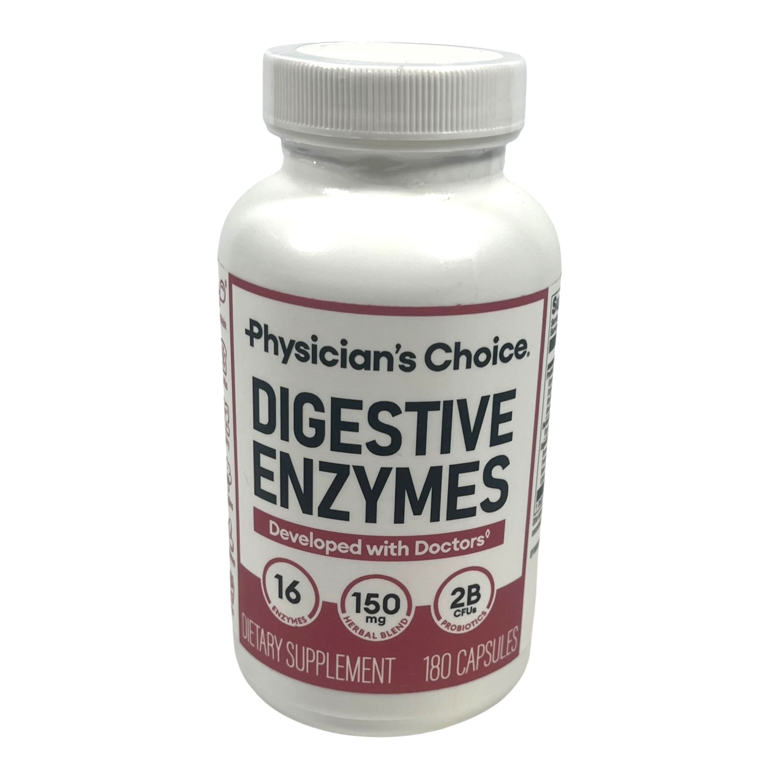Physician’s CHOICE Digestive Enzymes for Bloating 180 Count – EX 10/27
