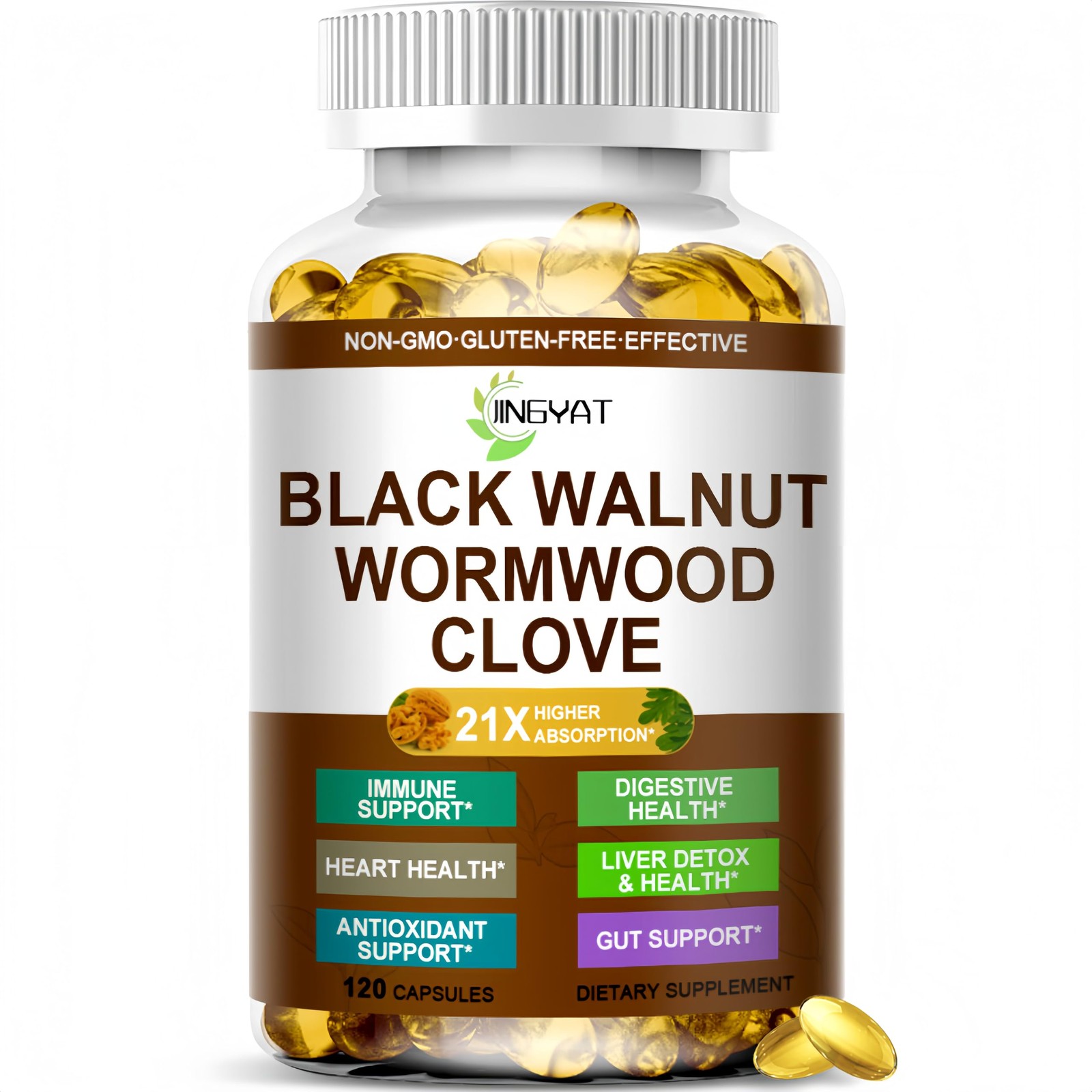 Wormwood Black Walnut Cleanse for Humans – High 120 Count (Pack of 1)