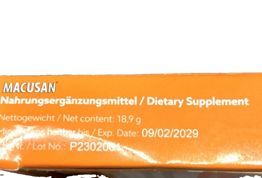 Macusan Vision Performance Dry Eye Treatment Supplement Ginkgo Biloba 30 Tabs