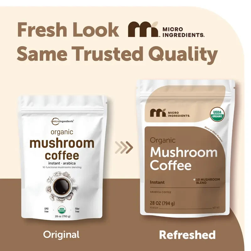 Micro Ingredients Organic Instant 10in 1 Mushroom Coffee Powder
