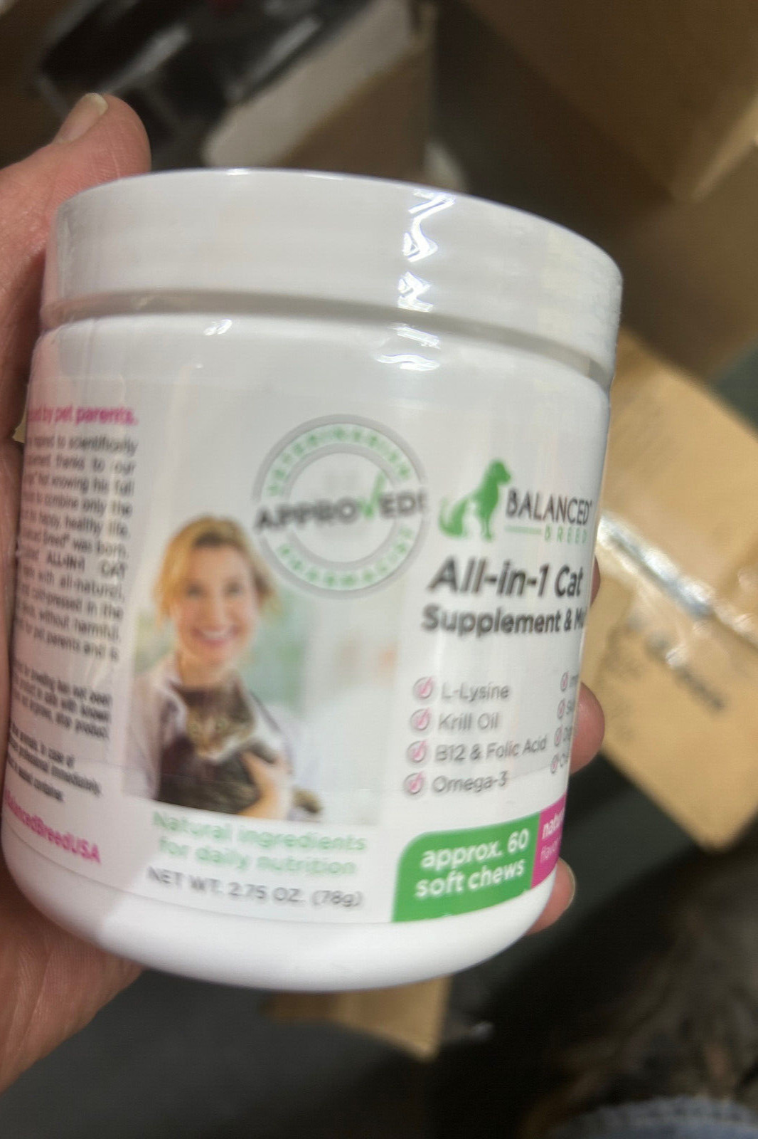 Balanced Breed All in One 1 Cat Multivitamin 60’s Immune Skin Coat BB 4/2025