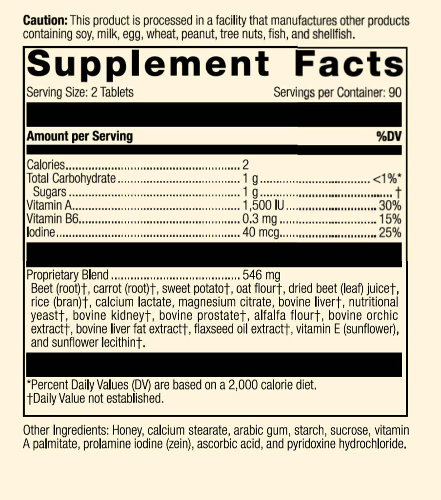 Standard Process – A-F Betafood – 180 Tablets