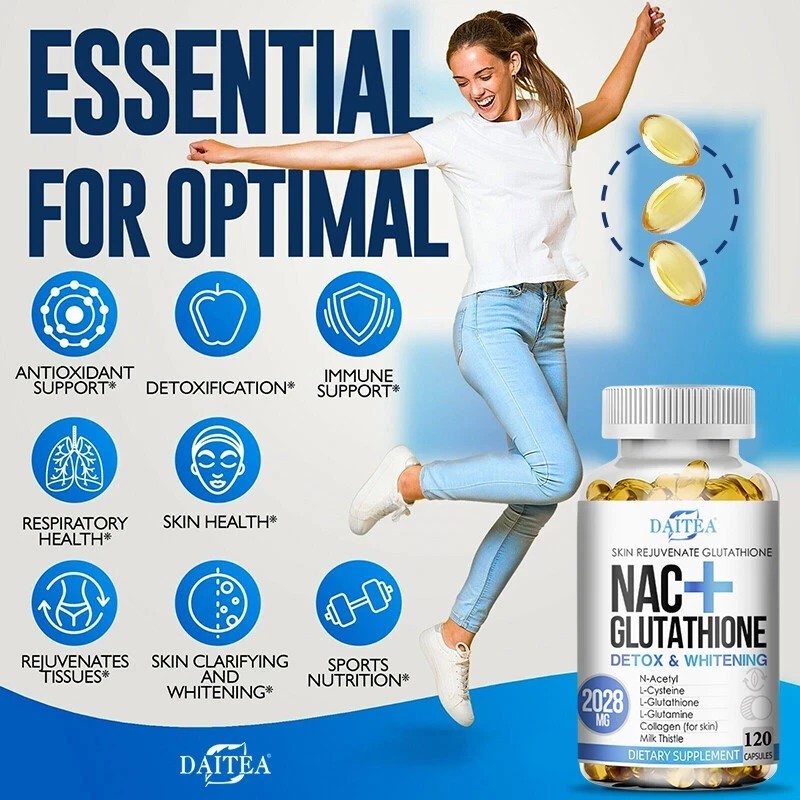Nac Glutathione Collagen Softgel Skin Whitening Anti-Aging Antioxidant ImmuneNEW