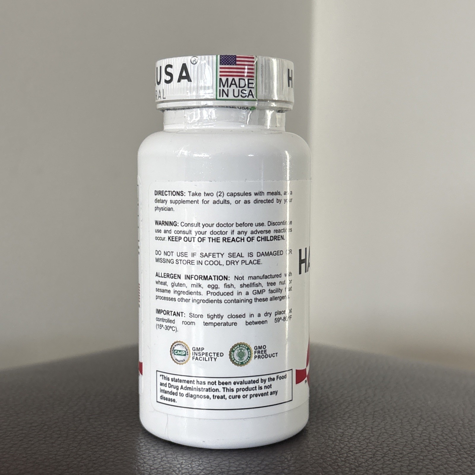 Hallusa Natural, Hallosmine Circulation Support 300 mg, 60 Capsules, EXP 07/2028