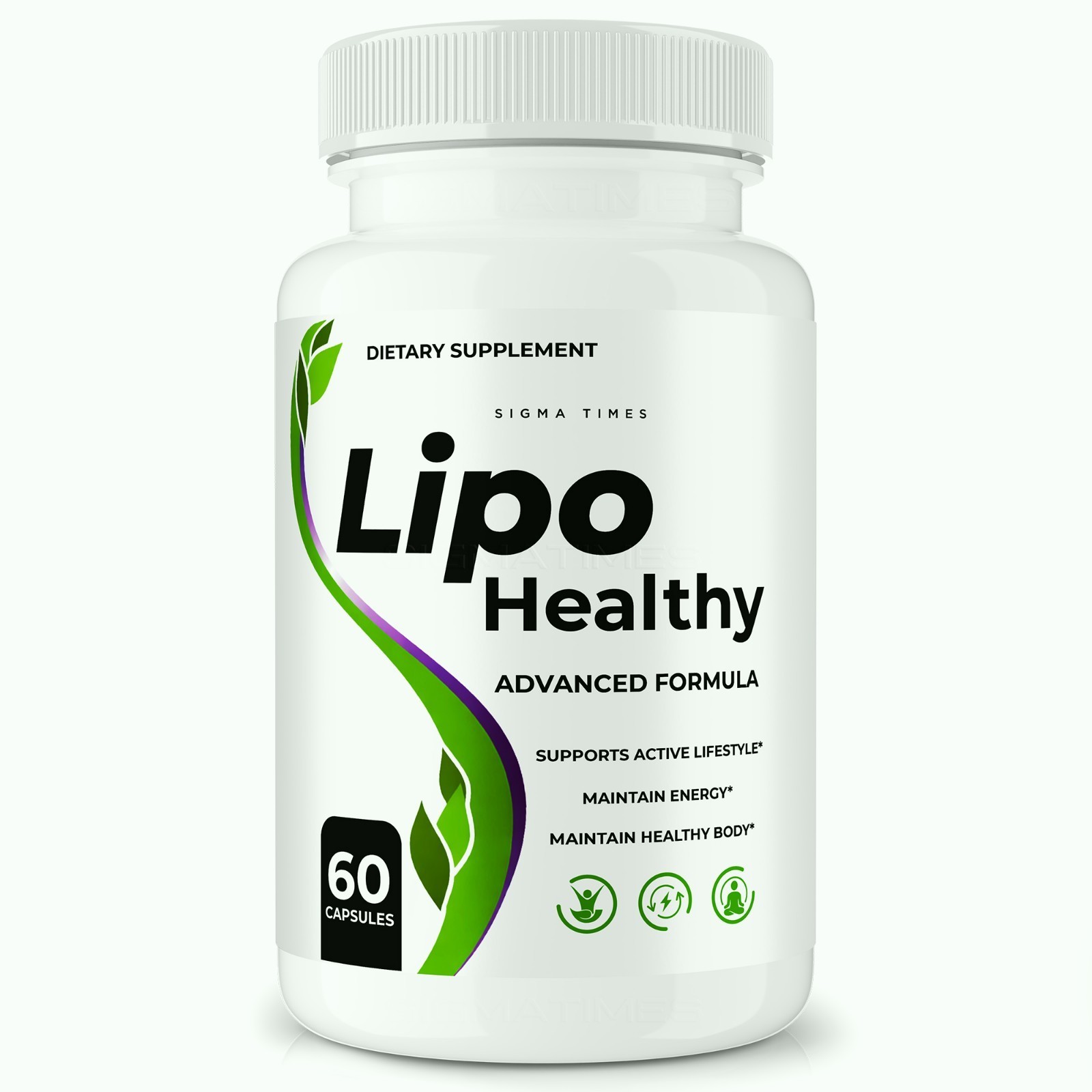 Lipo Healthy Capsules – Natural Detox, Energy & Metabolism Wellness 60ct
