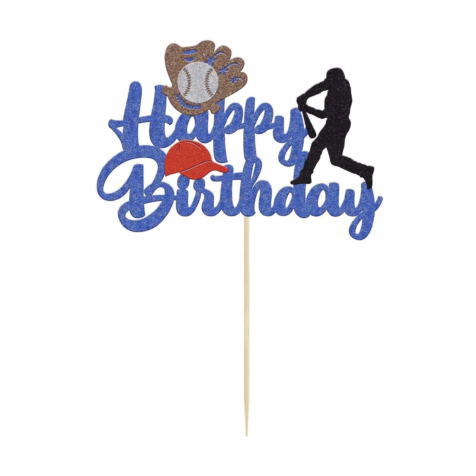 1 Pack Baseball Theme Cake Topper Sports Happy Birthday Baseball Player Cake …