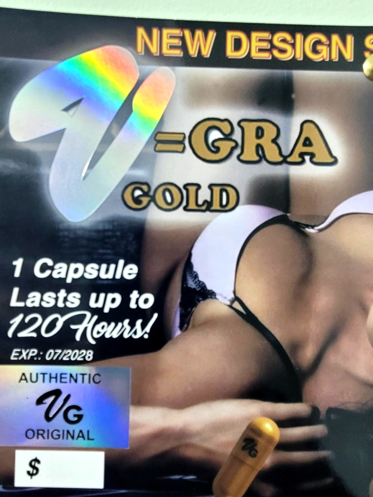 VG — V= GRA gold natural supplement for men – 20 COUNT – EXP 7/2028