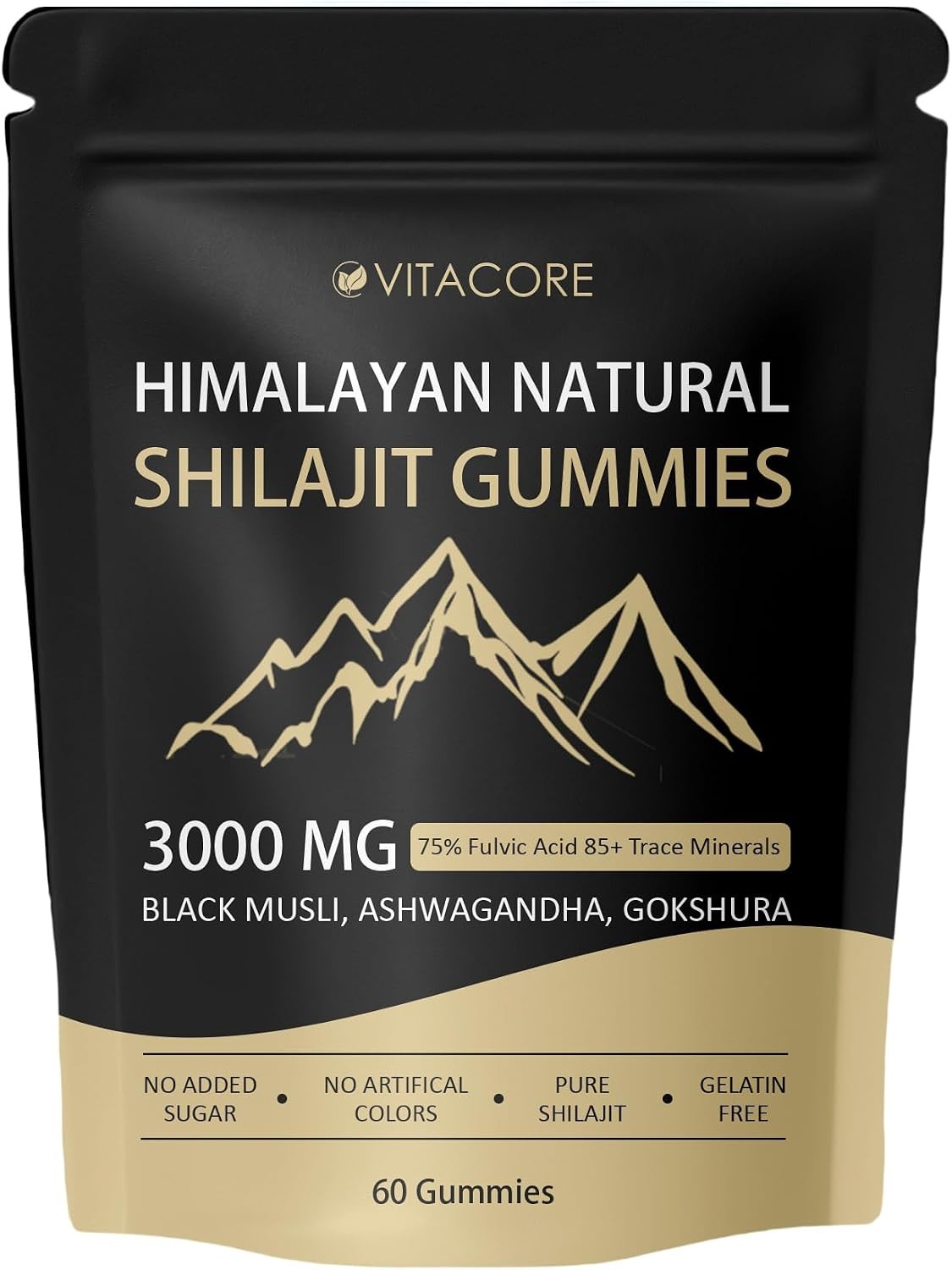Vitacore Himalayan Shilajit Gummies with Fulvic Acid, 60 Count
