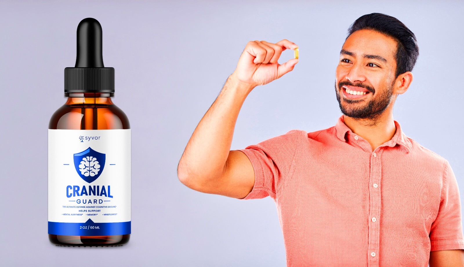 (5 Pack) Cranial Guard Advanced Supplement Drops Nootropic Brain Support 2ML