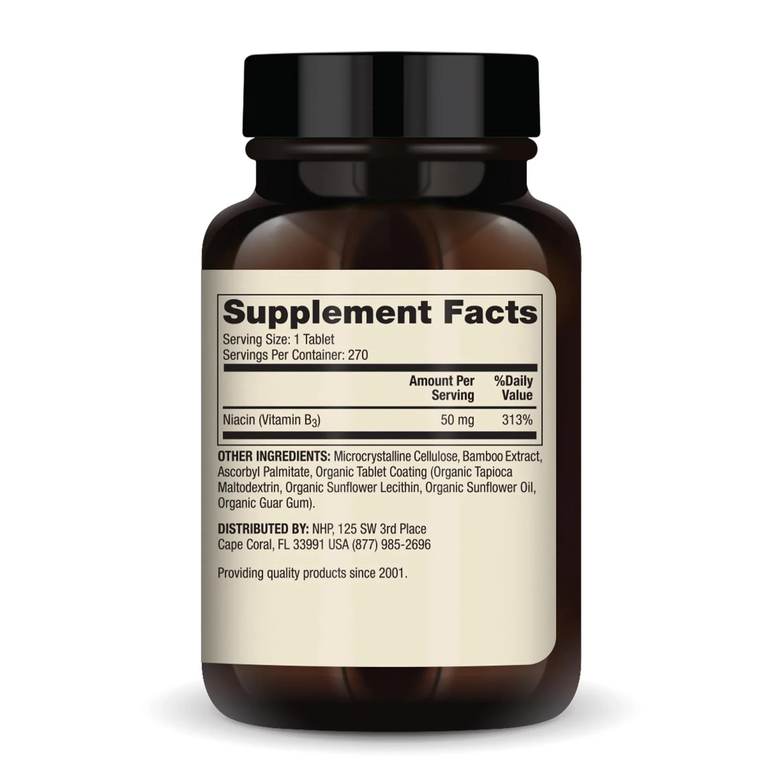 Dr. Mercola Niacin Vitamin B3-50 mg per Tablet – 270 Count