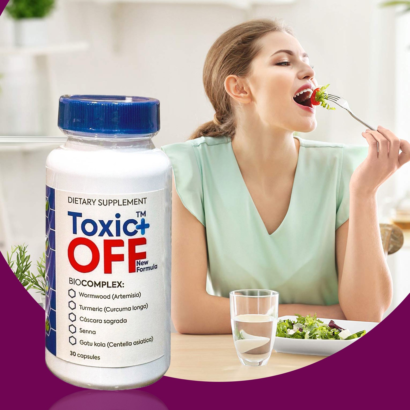 Off Toxic Plus 30 Capsules 1 Month Treatment New Formula