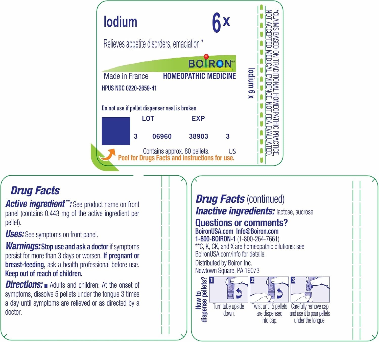 Iodium 6X for Appetite Disorders & Emaciation – 80 Pellets