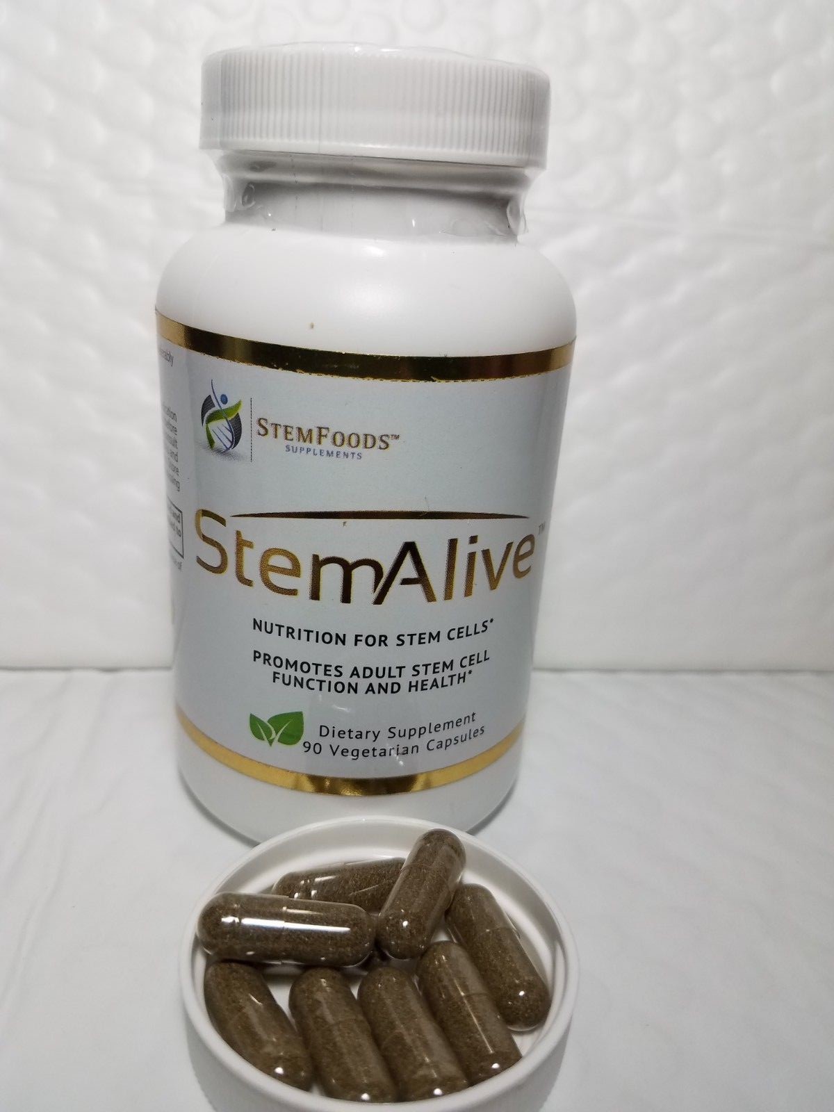 STEM ALIVE STEM FOODS HOLISTICS CELULAS MADRE 90 CAP,EXP 01/2025 NEW & FRESH