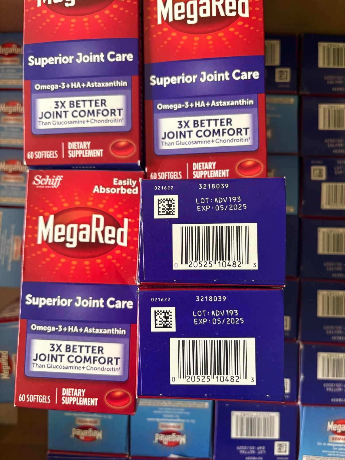 Exp. 05/2025 ~ GENUINE AUTHENTIC Schiff MegaRed Superior Joint Care 60 Softgels