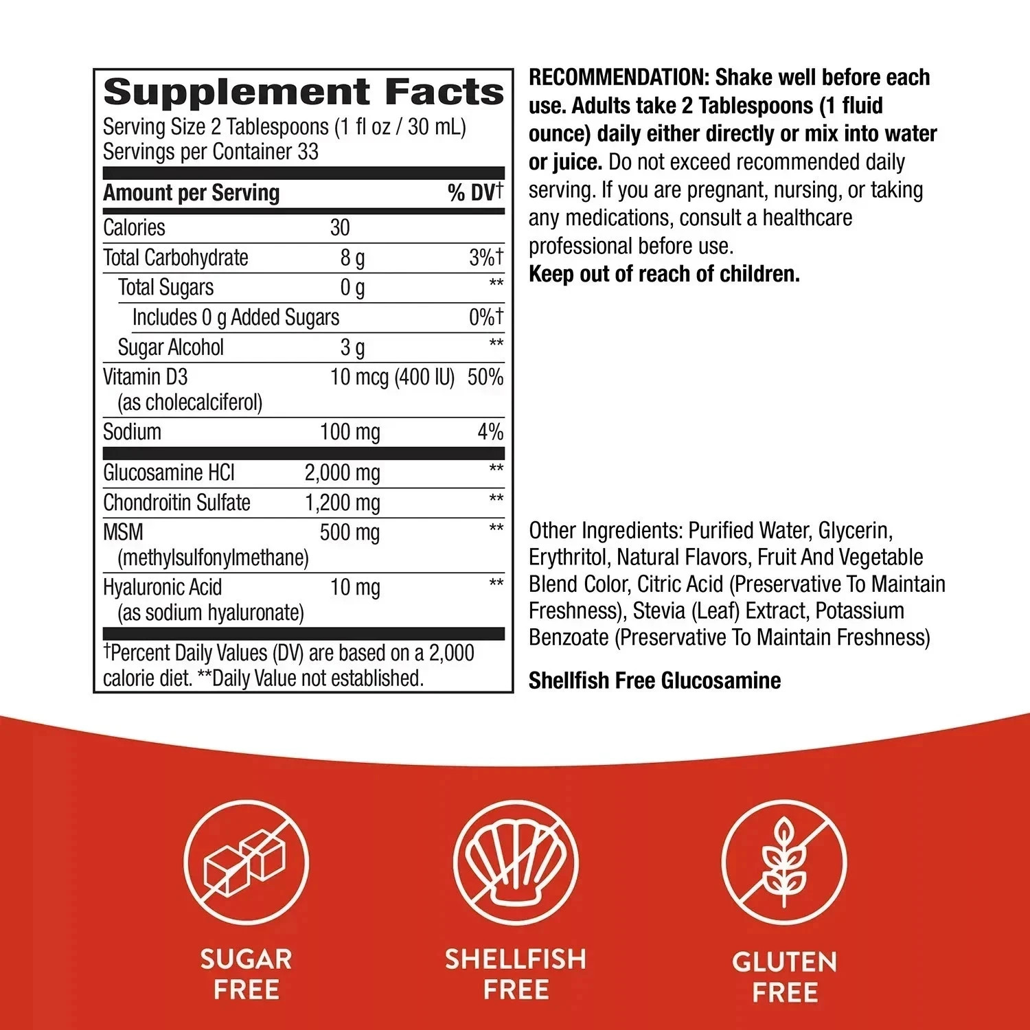 3 Pack – Nature’s Way Joint Movement Glucosamine Liquid, 33.8 fl. oz.