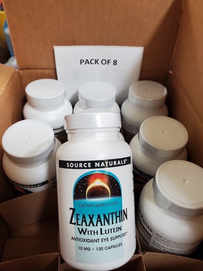 Source Naturals, Zeaxanthin with Lutein, 10mg, 120 Caps, Exp. 01/2028, 8-Bottle