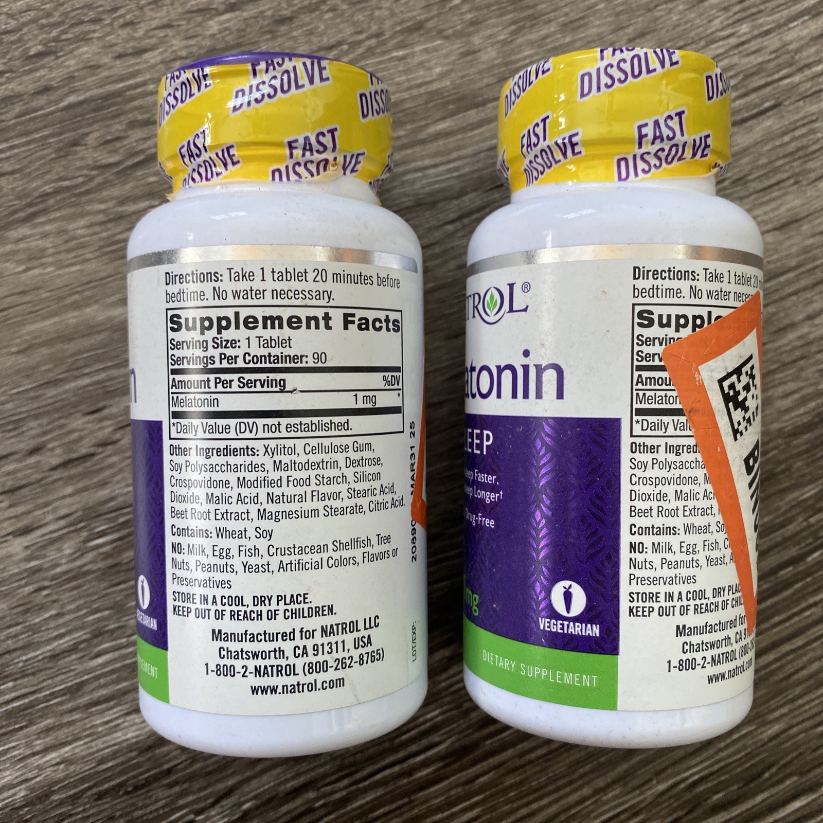 Natrol Melatonin Fast Dissolve Tablets Strawberry Flavor 10mg 60 Count