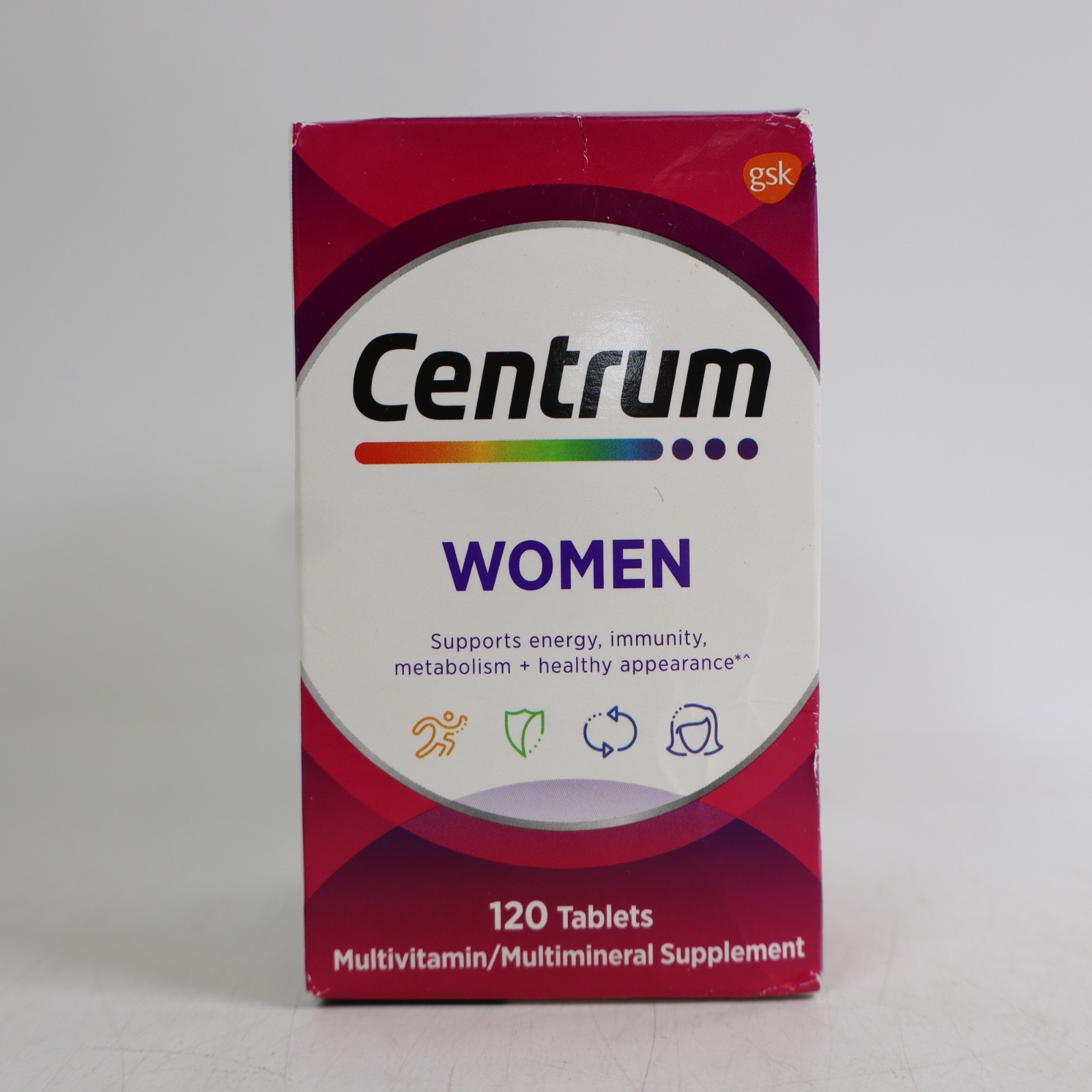 Centrum Women Multivitamin/Multimineral Supplement Tablets – 120ct EXP 05/2026
