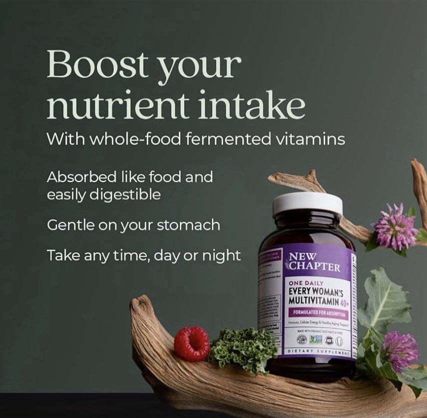 New Chapter Every Woman’s One Daily Multivitamin 40+ Non-GMO 48 Tablets