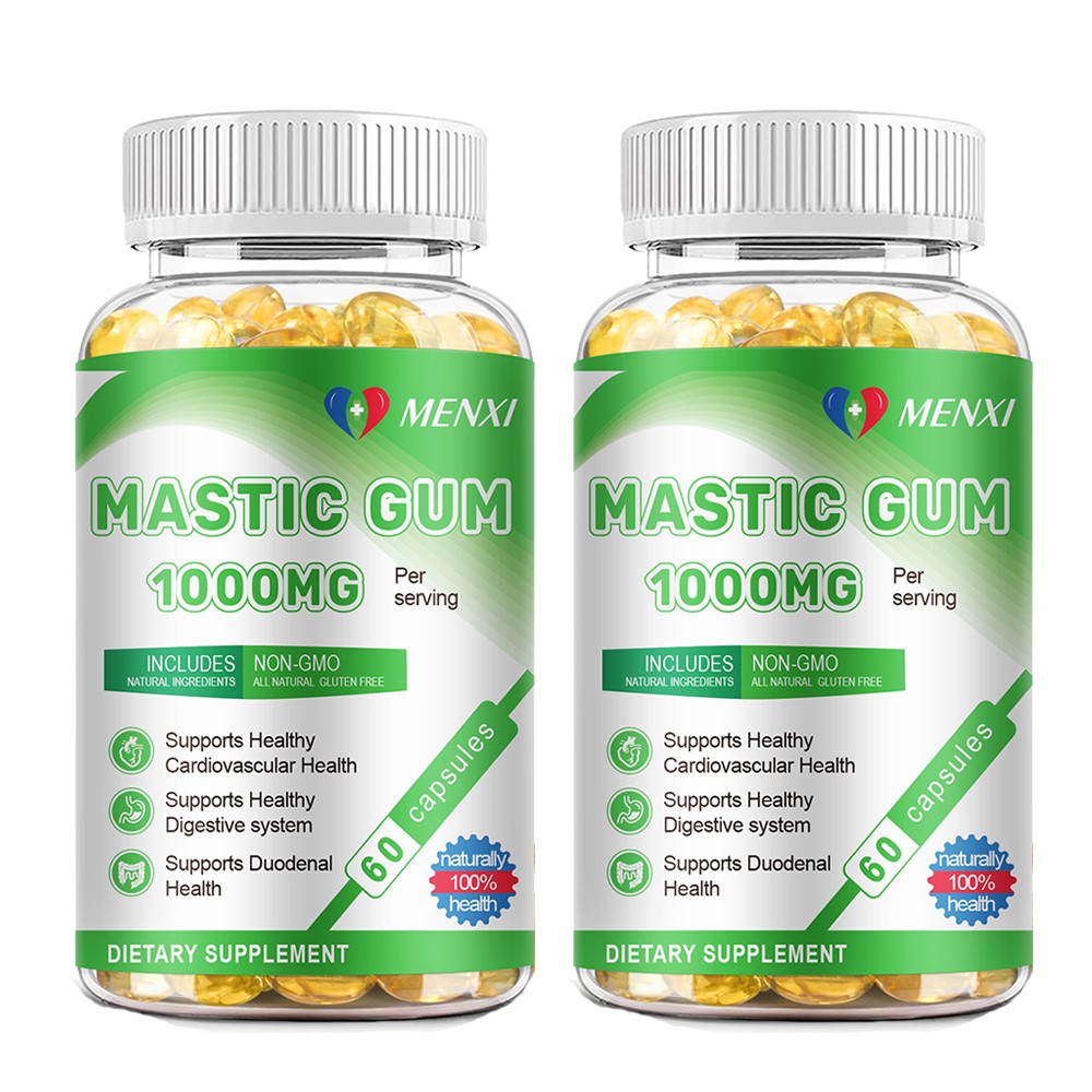 1- 4Pack – Mastic Gum 1000mg per Serving Support Digestive Health 60 caps