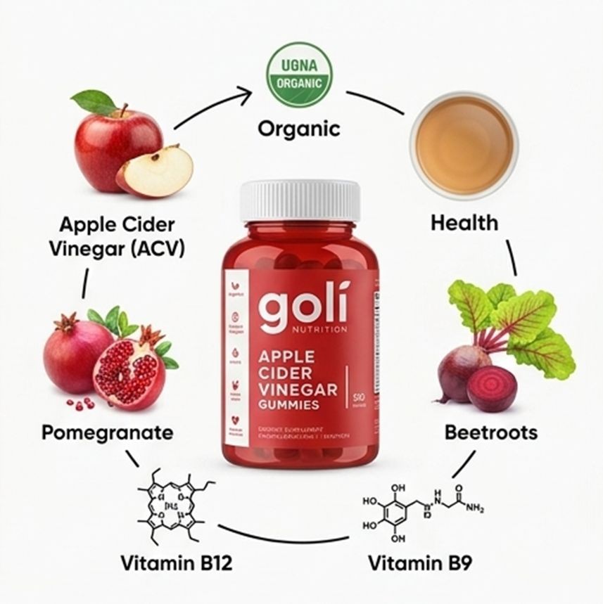 Goli Nutrition Best Seller Trio 3-Pack: ACV, Ashwagandha, Matcha Mind Gummies