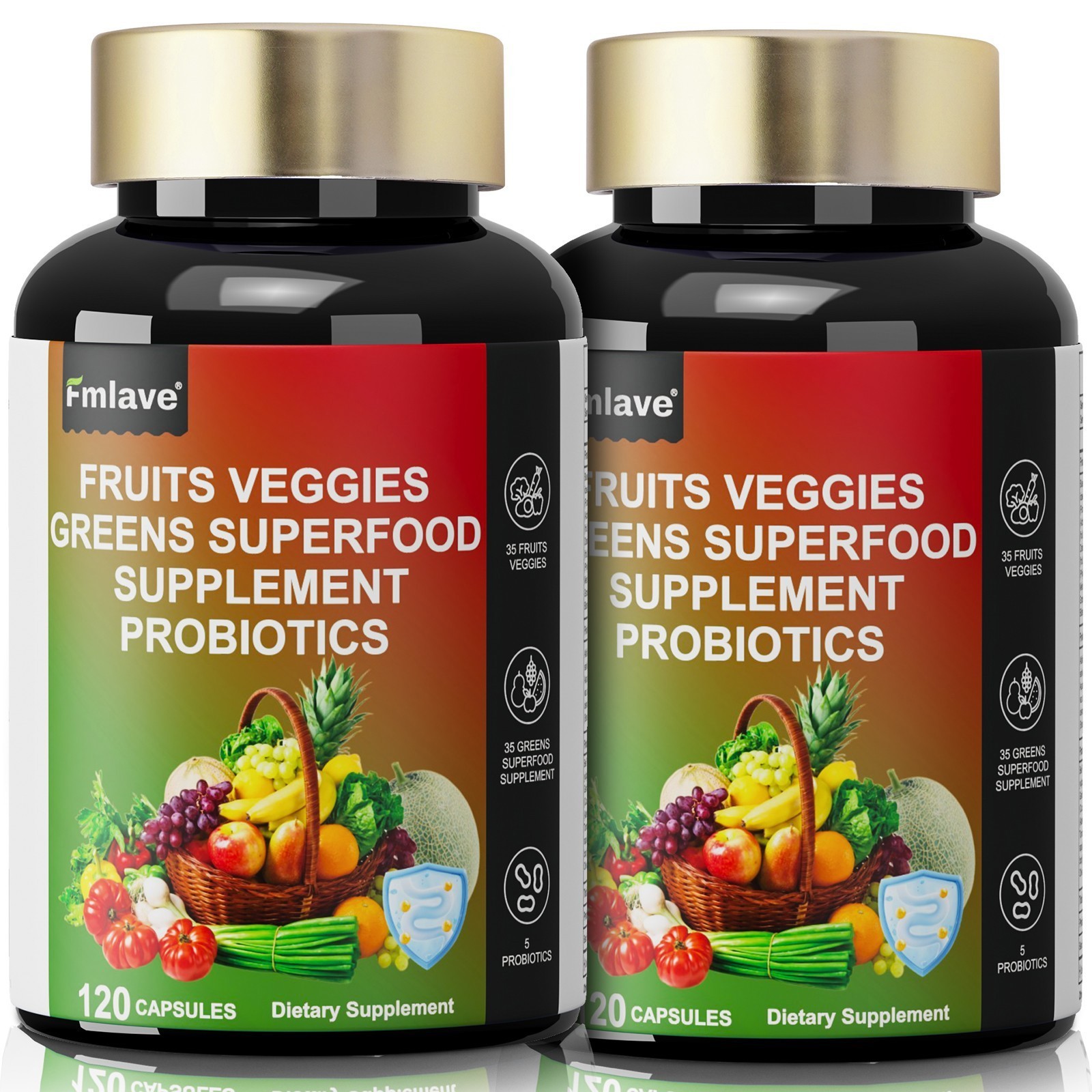Organic Greens Superfood Tablets 2 PACKS – Greens, Fruits & Veggies for EVERYONE
