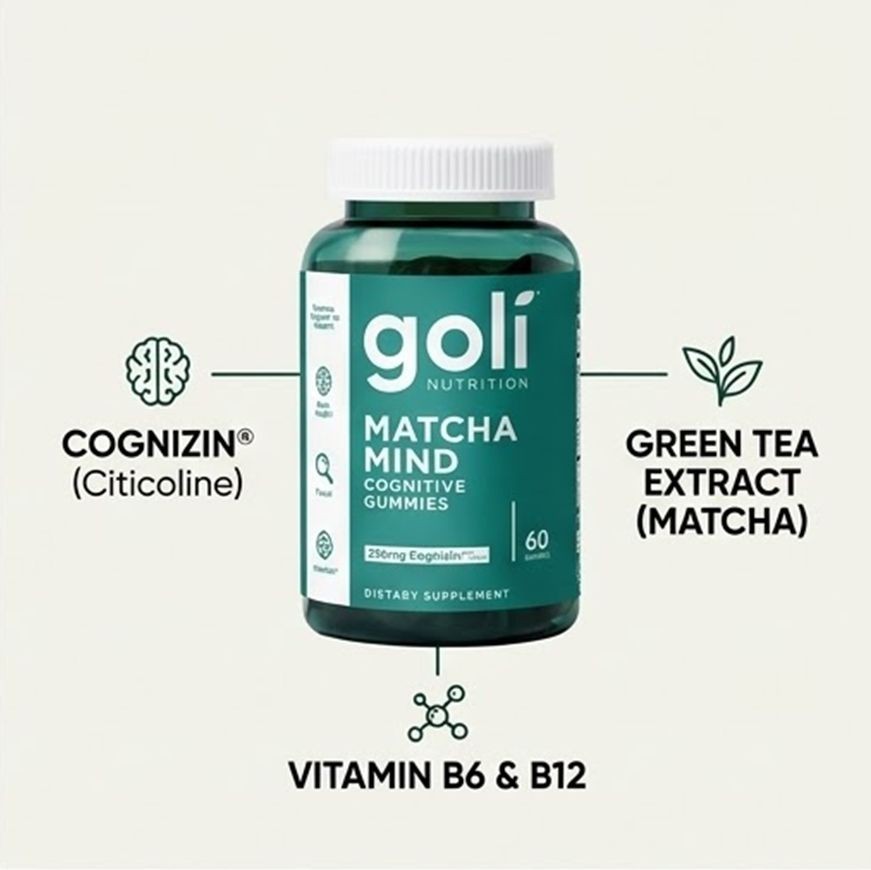 Goli Nutrition Best Seller Trio 3-Pack: ACV, Ashwagandha, Matcha Mind Gummies