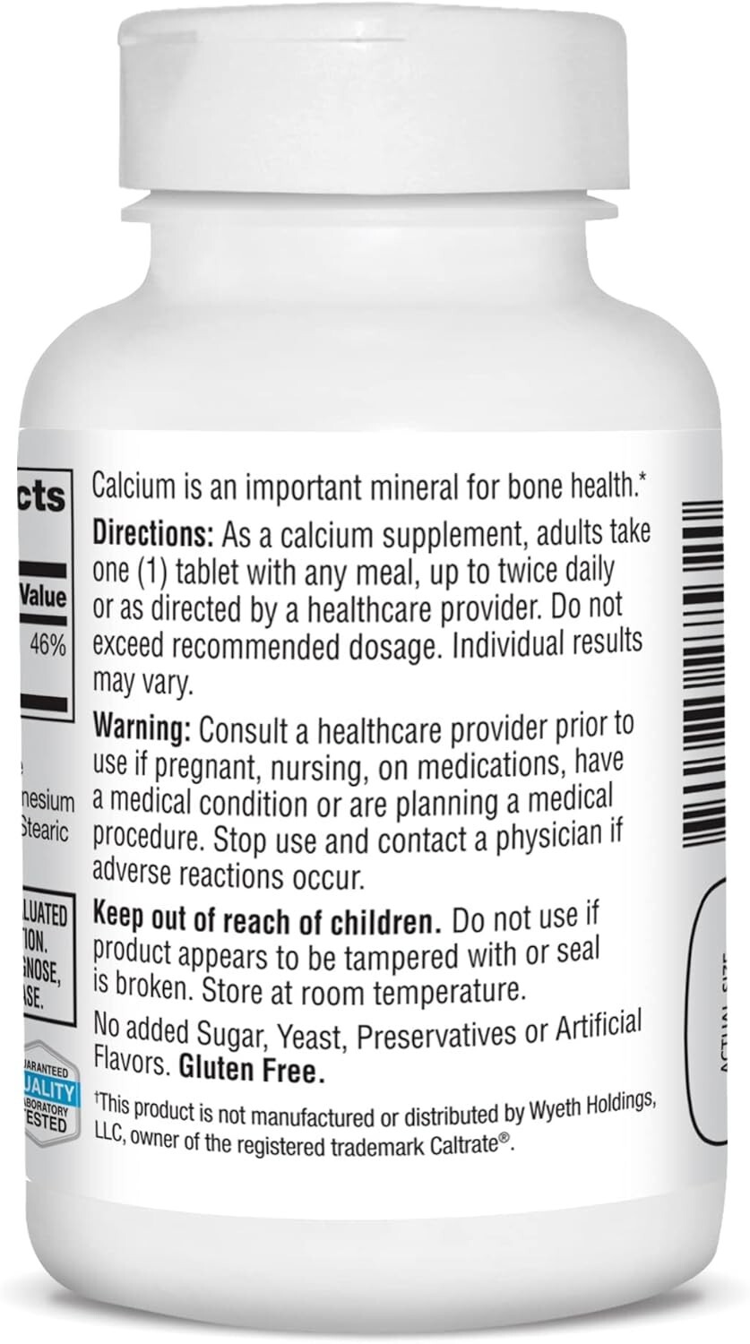 Calcium Supplement, 600 mg, 75 Count