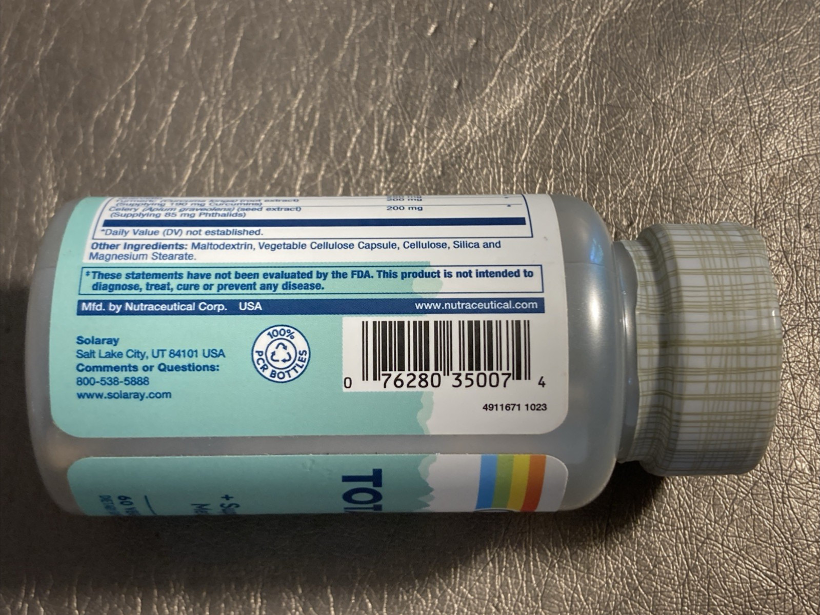 SOLARAY Total Cleanse Uric Acid – 60 VEGCAPS – Exp 11/27
