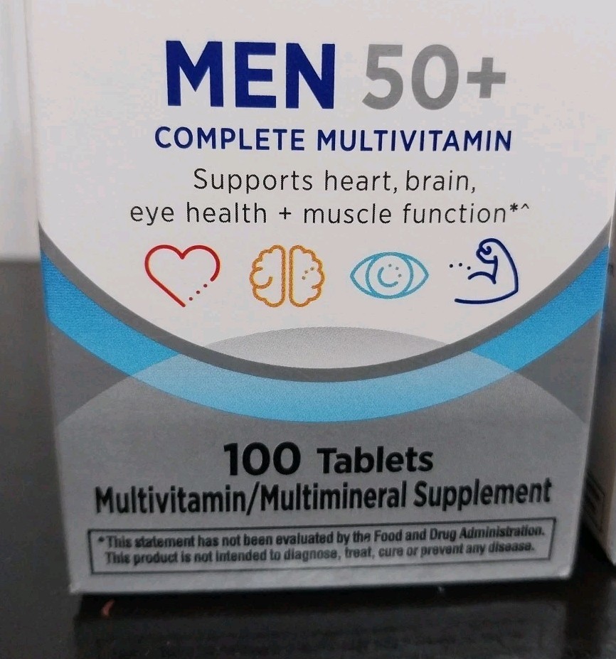2 Centrum Silver Men 50 Plus MultiVitamin/Multimineral – 100 Tablets EXP 10/27